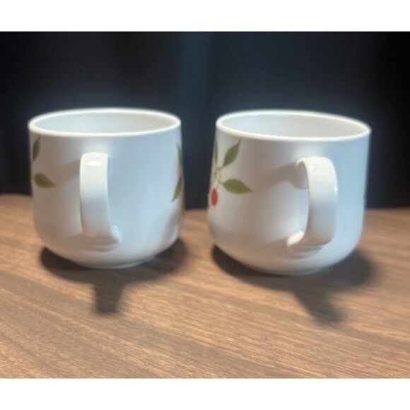 Noritake Progression China Berries N Such Coffee Flat Cups Set Of 2 - Picture 4 of 8